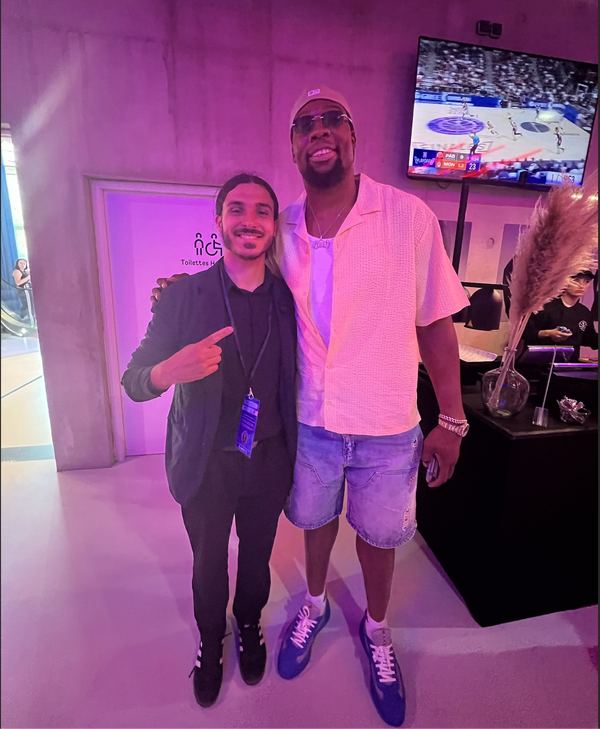 Mehdi avec Guerschon Yabusele